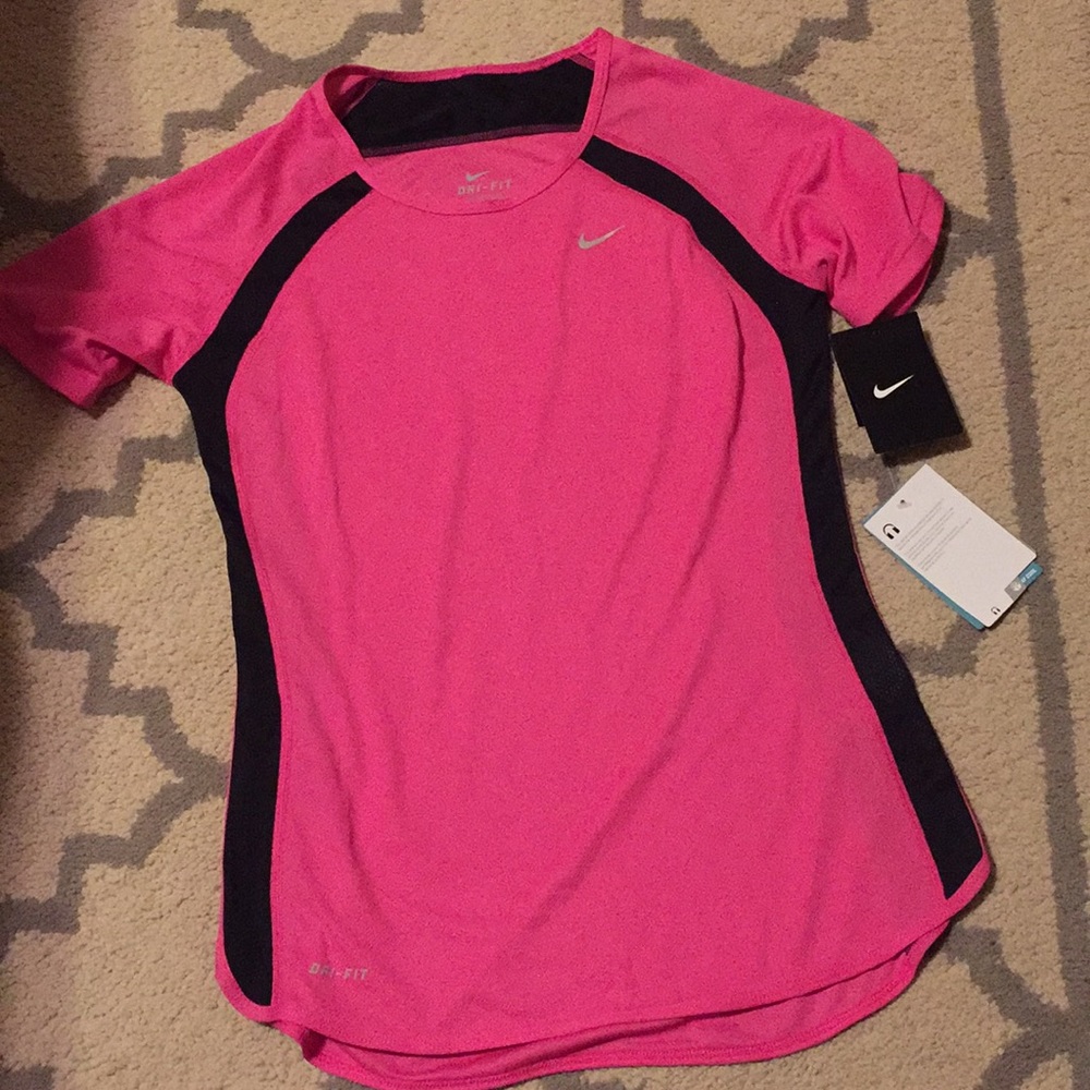 Hot Pink Nike Dri-Fit Work Out Top - XS